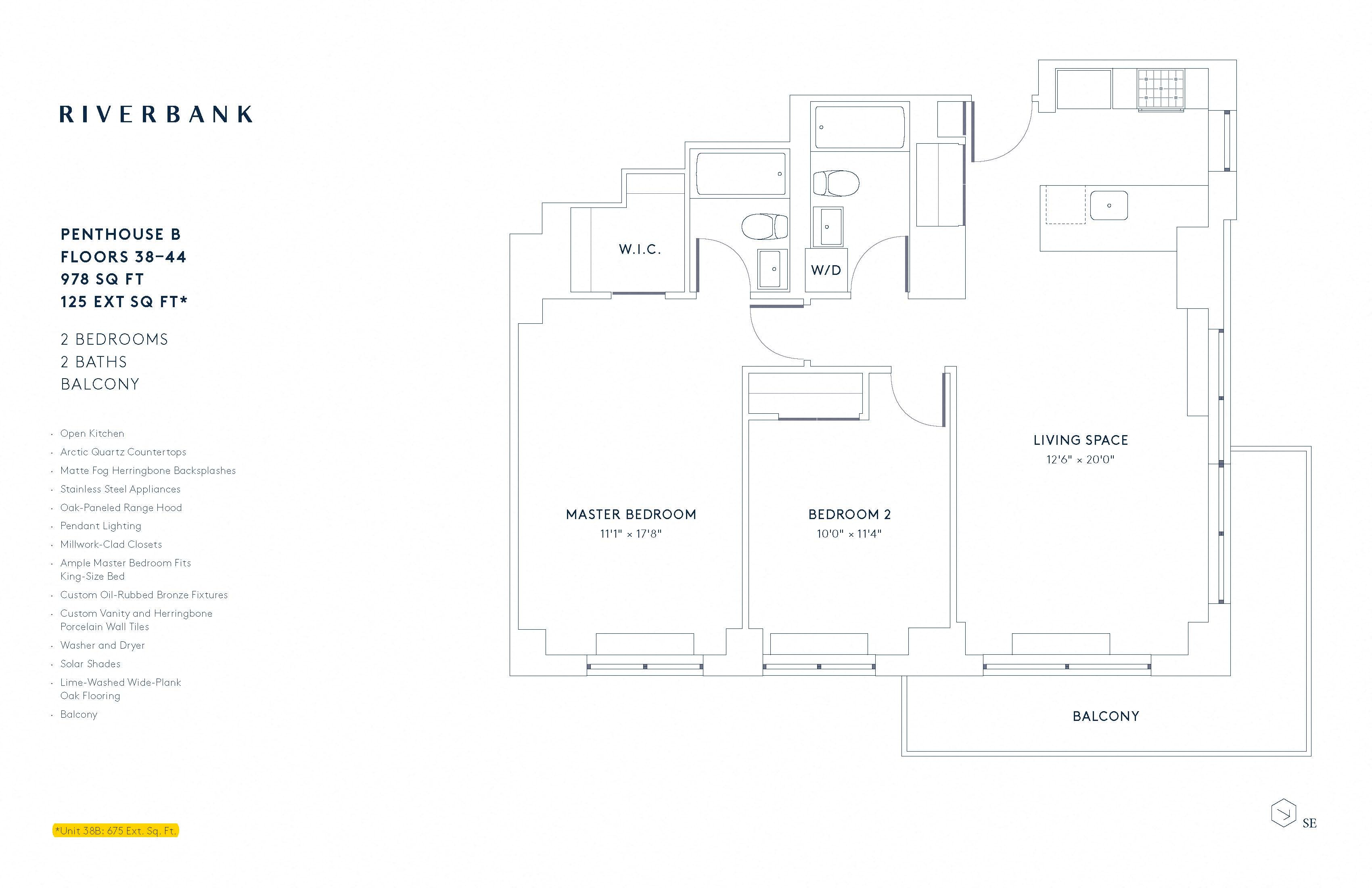 Floorpan image of Unit 42B